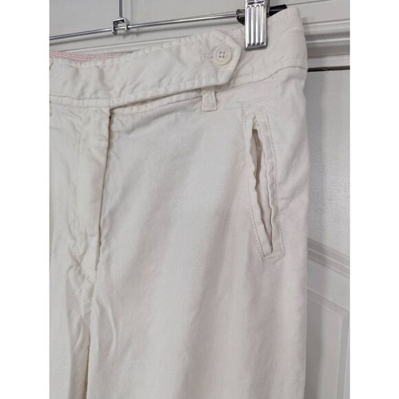 Anthropologie wide Leg Pants women's size 2 cream off white linen blend - Picture 2 of 7